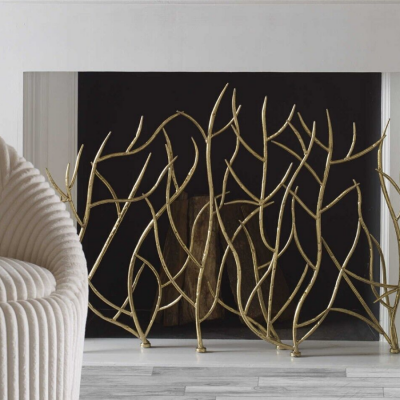 The Benefits Of Gold Branches Decorate Fireplace Screens